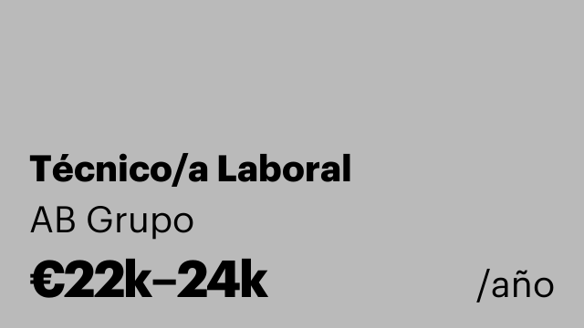 Técnico/a Laboral