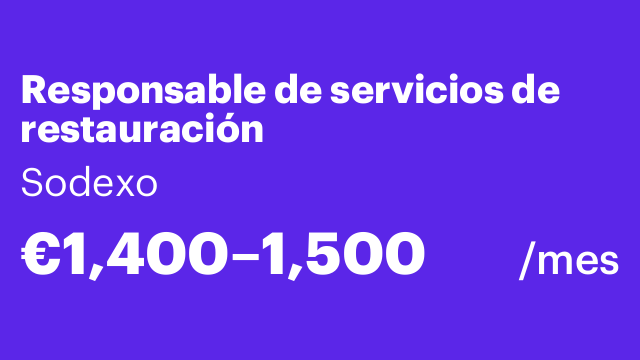 Responsable de servicios de restauración