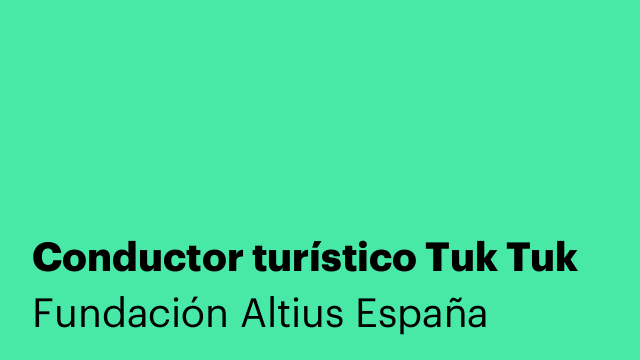 Conductor turístico Tuk Tuk