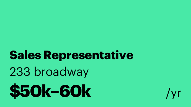 Sales Representative