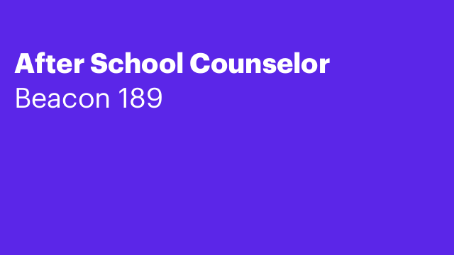 After School Counselor