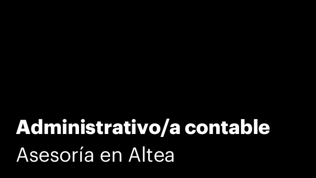 Administrativo/a contable
