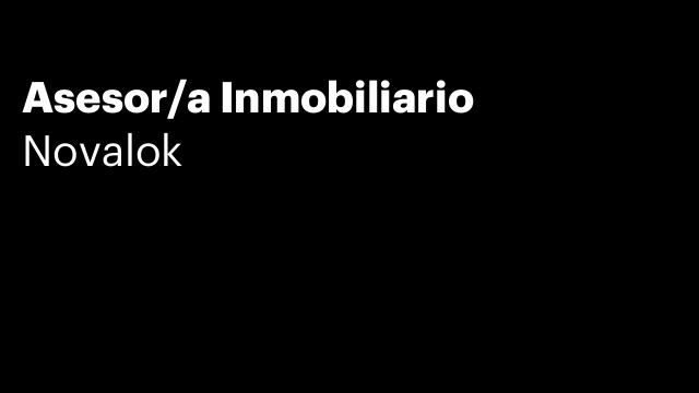 Asesor/a Inmobiliario