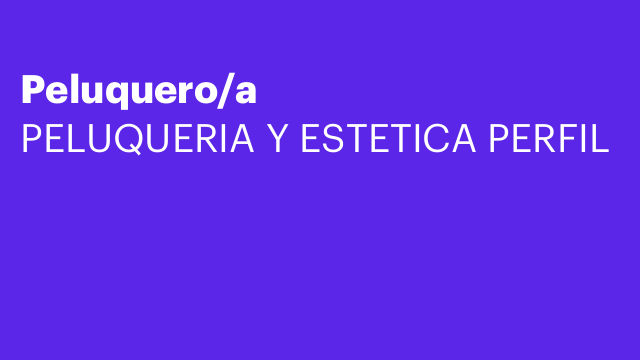 Peluquero/a