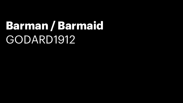 Barman / Barmaid