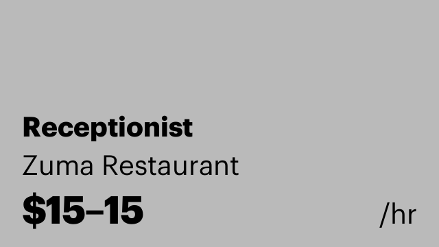 Receptionist