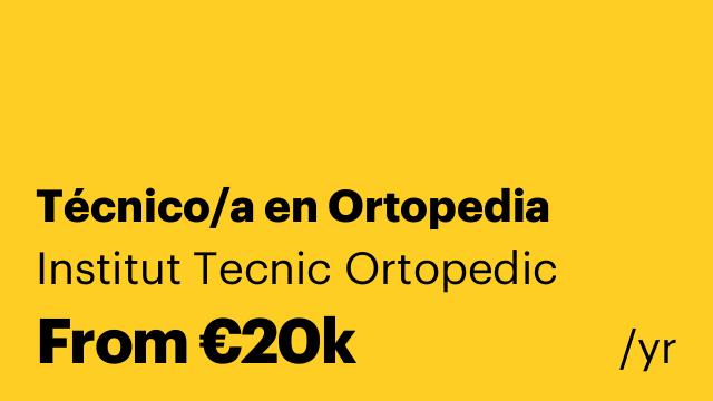 Técnico/a en Ortopedia