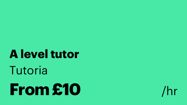 A level tutor