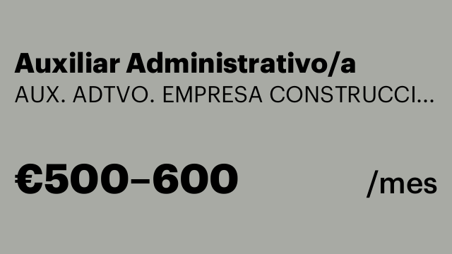 Auxiliar Administrativo/a