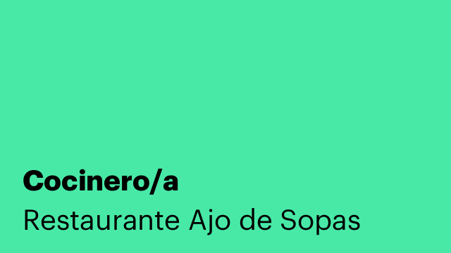 Cocinero/a