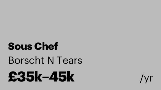 Sous Chef
