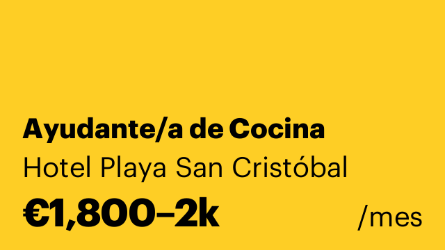 Ayudante/a de Cocina