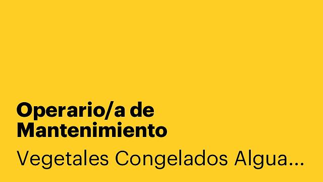 Operario/a de Mantenimiento
