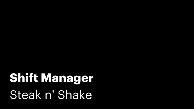 Shift Manager
