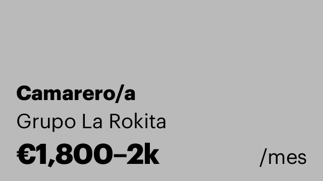 Camarero/a