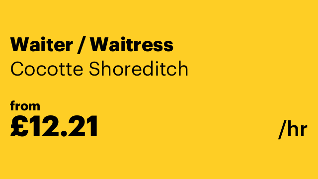 Waiter / Waitress