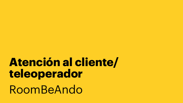Atención al cliente/ teleoperador