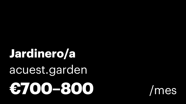 Jardinero/a