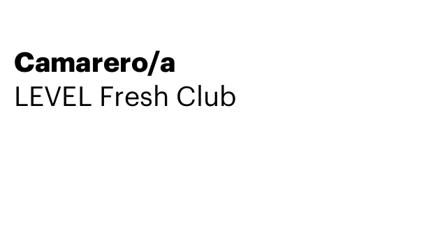 Camarero/a