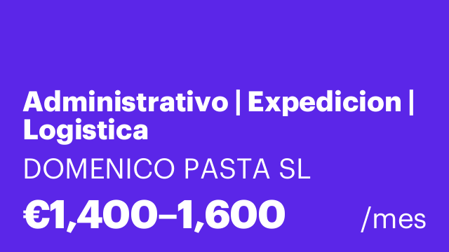 Administrativo | Expedicion | Logistica