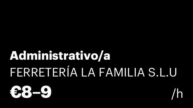 Administrativo/a