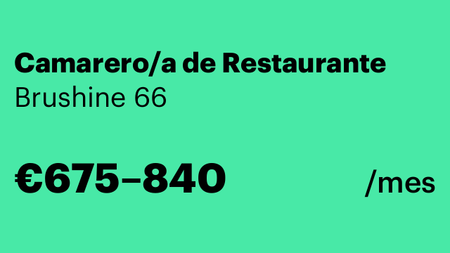 Camarero/a de Restaurante