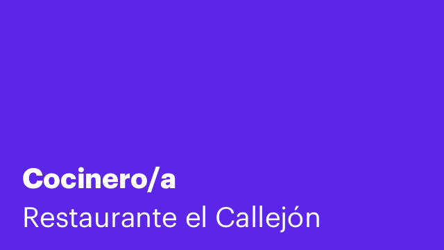 Cocinero/a