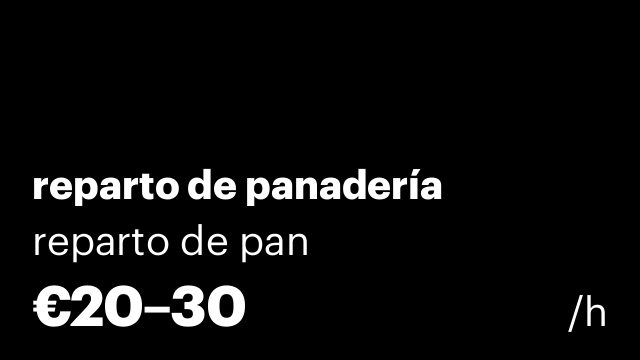 reparto de panadería