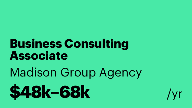 Business Consulting Associate