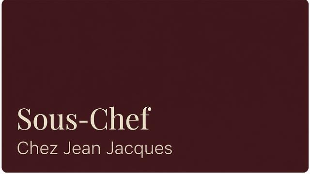 Segundo/a de Cocina