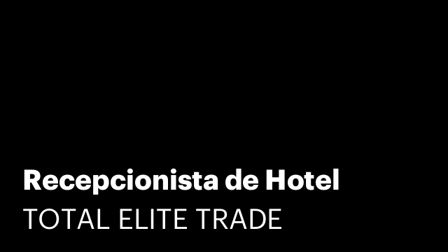 Recepcionista de Hotel