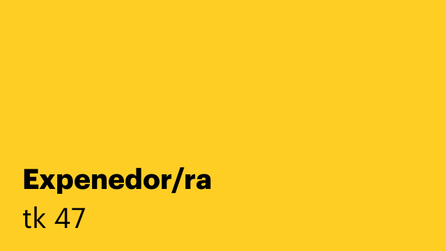 Expenedor/ra