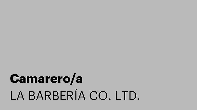Camarero/a