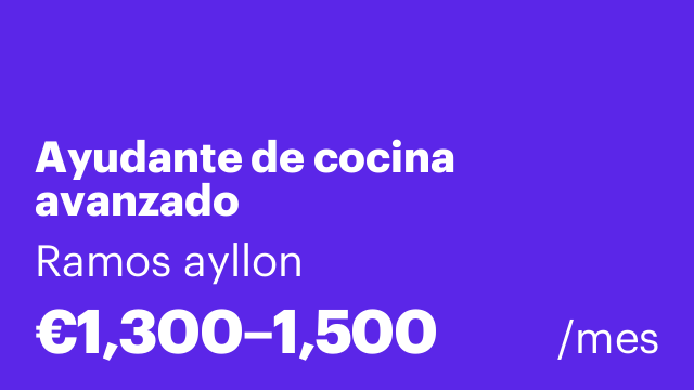 Ayudante de cocina avanzado