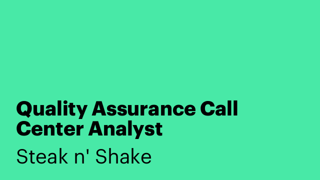 Quality Assurance Call Center Analyst