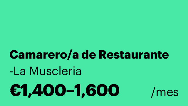 Camarero/a de Restaurante