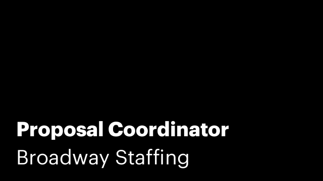 Proposal Coordinator