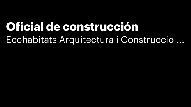 Oficial de construcción