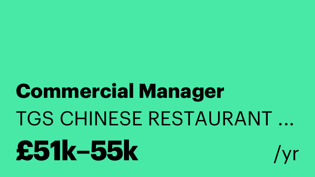 Commercial Manager