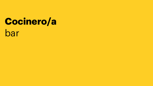 Cocinero/a