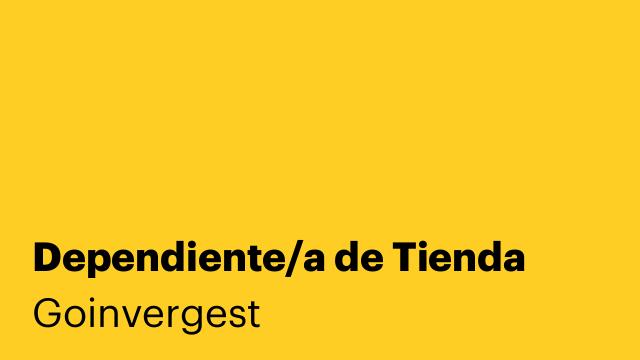 Dependiente/a de Tienda