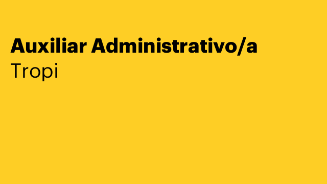 Auxiliar Administrativo/a