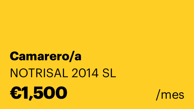 Camarero/a