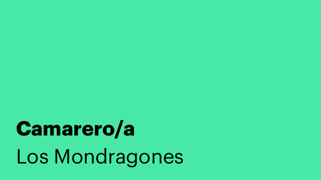Camarero/a