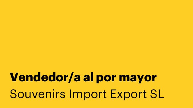 Vendedor/a al por mayor