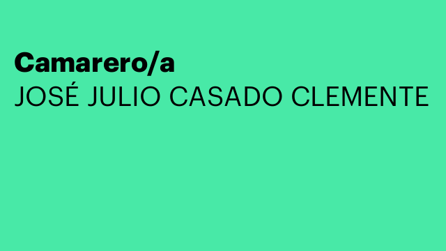 Camarero/a