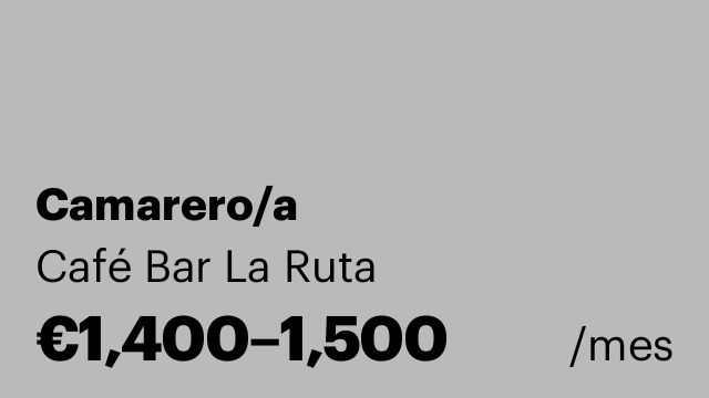 Camarero/a