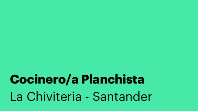 Cocinero/a Planchista