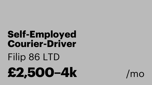 Self-Employed Courier-Driver