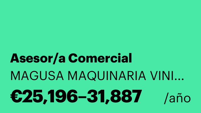 Asesor/a Comercial